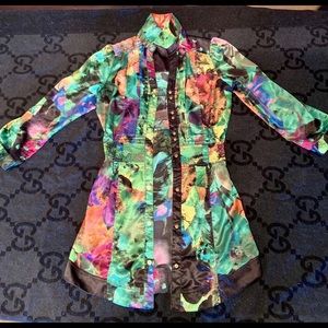 Coogi Womens multicolored unique dress authentic